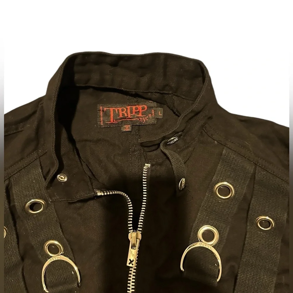TRIPP NYC Trench Coat Unisex Large WORN Good Condition - Picture 3 of 16